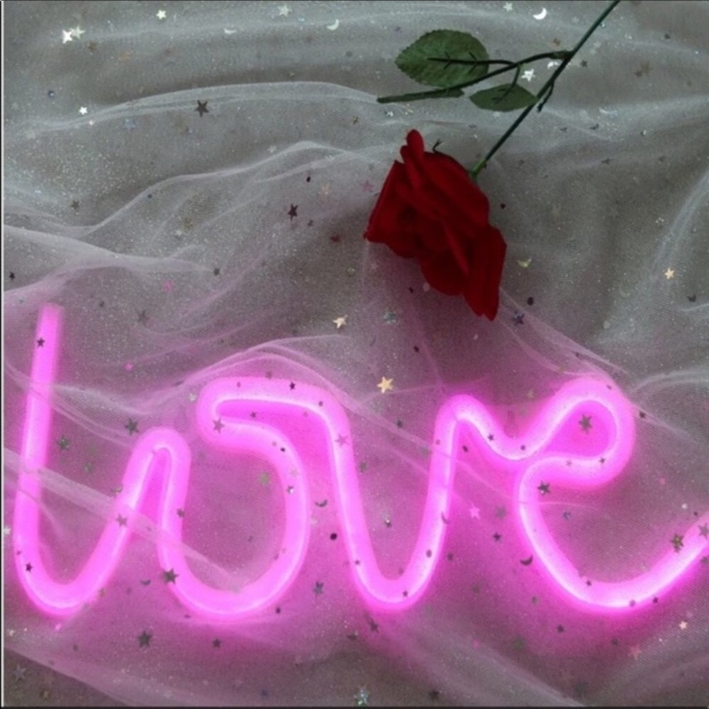 Neon LED Pink Love Light Sign